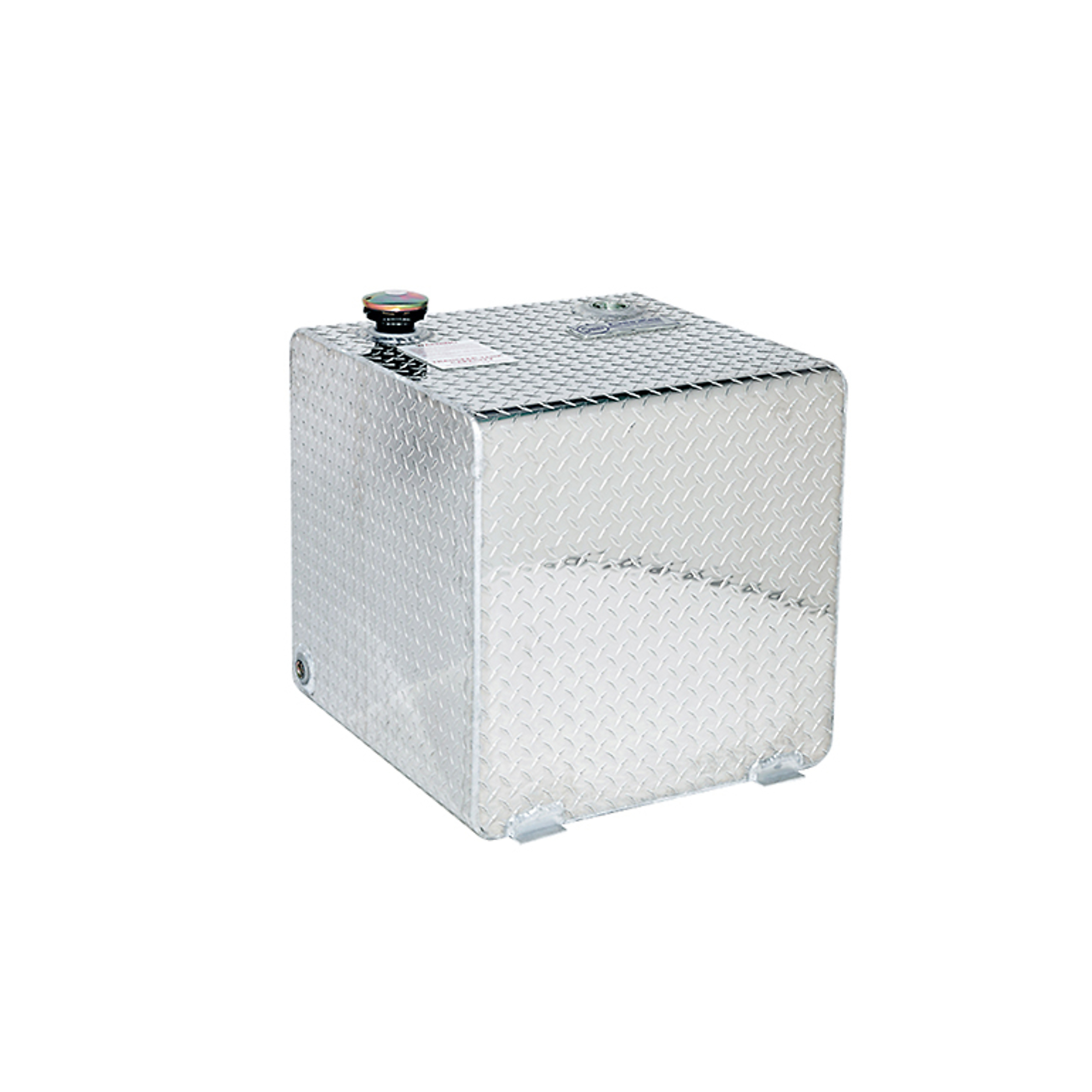 Dee Zee Liquid Transfer Tank — 55-Gallon, 24in. x 24in. x 24in., Heavy Gauge Aluminum, Lockable Cap, Model# DZ91750